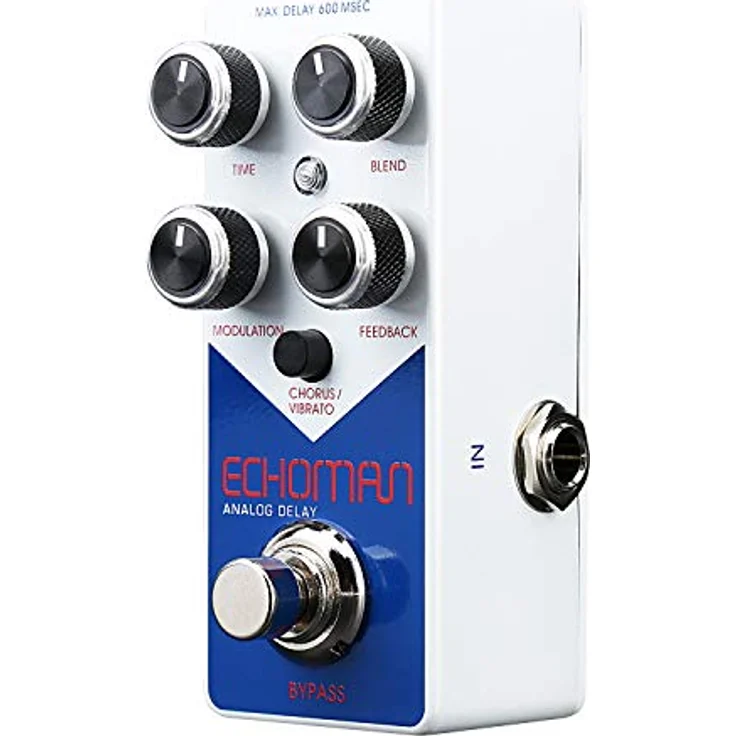 XVive V21 Echoman, Delay Effektpedal mit bis zu 600 ms Delay Zeit, analoger Arbeitsweise, True Bypass und Modulation – Bild 2