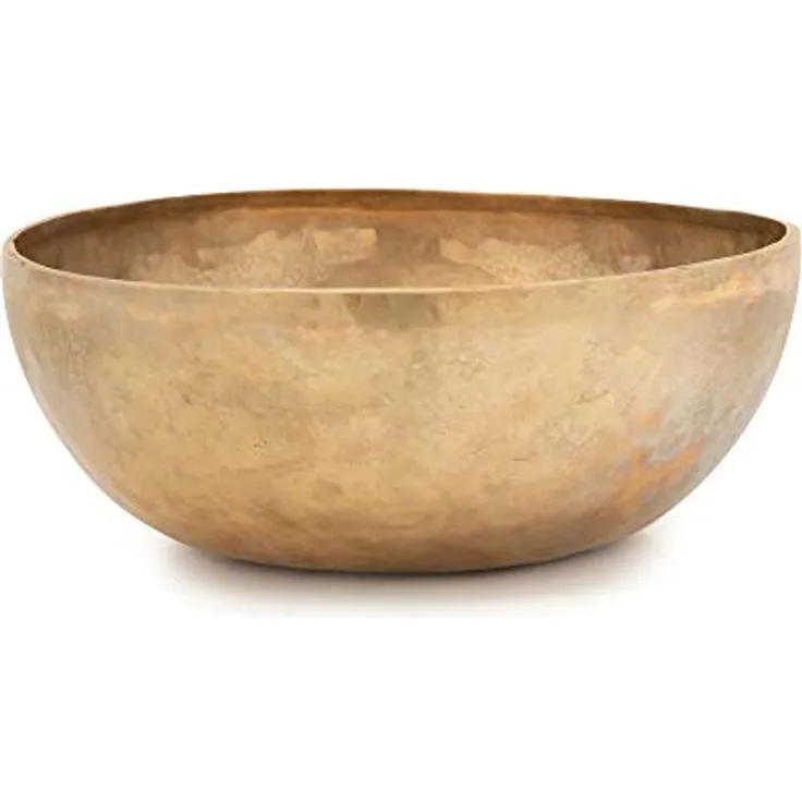 XDrum Omshanti Klangschale, Handgemacht in Indien, 30 cm Durchmesser, gold