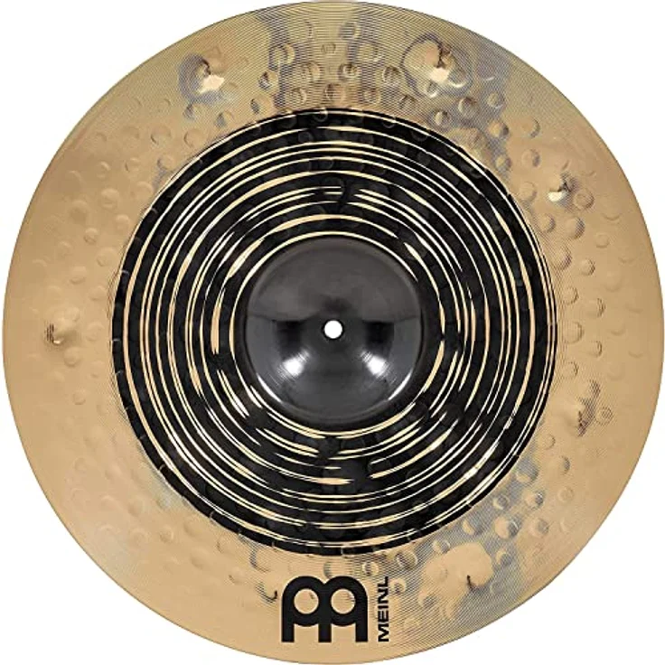 Meinl 19" Classics Custom Dual Crash, Schlagzeugbecken aus B-12 Bronze mit warmem Sound und explosiver Ansprache, Dark Brilliant Oberfläche – Bild 2