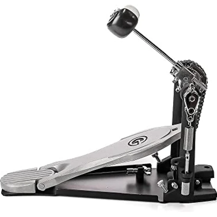 Gibraltar 6711S Bass Drum Single Pedal, professionelle Fußmaschine mit G-Class Trittplatte, Doppelkette und Dual-Beater (Kunststoff/Filz) – Bild 5