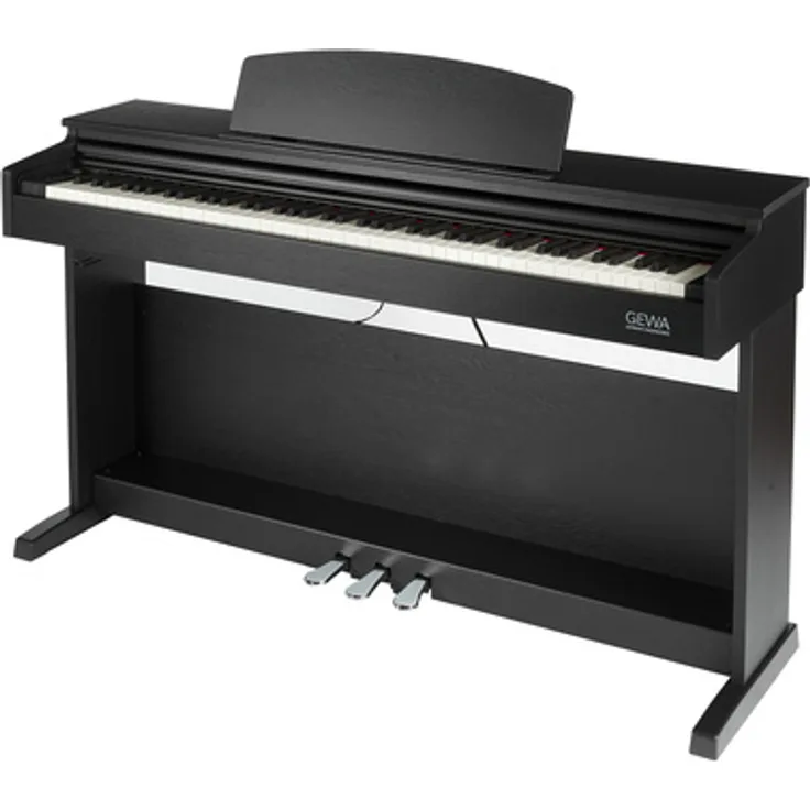 Gewa DP 510 Black, Digitalpiano mit 88 gewichteten Hammermechanik-Tasten, Bluetooth, 21 Klängen und USB Aufnahme