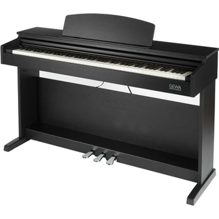 Gewa DP 510 Black, Digitalpiano mit 88 gewichteten Hammermechanik-Tasten, Bluetooth, 21 Klängen und USB Aufnahme