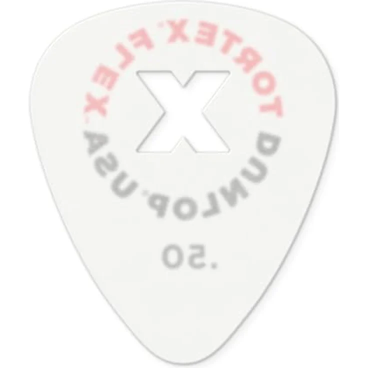 Dunlop Tortex Flex X Pick .50 mm, Plektrum Pack mit 12 Stück, Standardform, Tortex Material – Bild 3