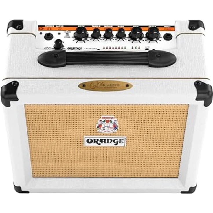 Orange Crush 20 RT Orianthi, E-Gitarren-Combo mit 20 Watt, 8 Zoll Lautsprecher, digitalem Hall, chromatischem Stimmgerät, weiß – Bild 7