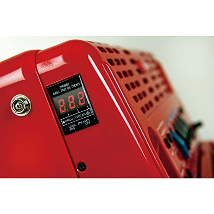 Roland FR-1XB RD, Akkordeon mit 62 anschlagdynamischen Knöpfen, 128-stimmig polyphon, USB Anschluss, rot – Bild 5