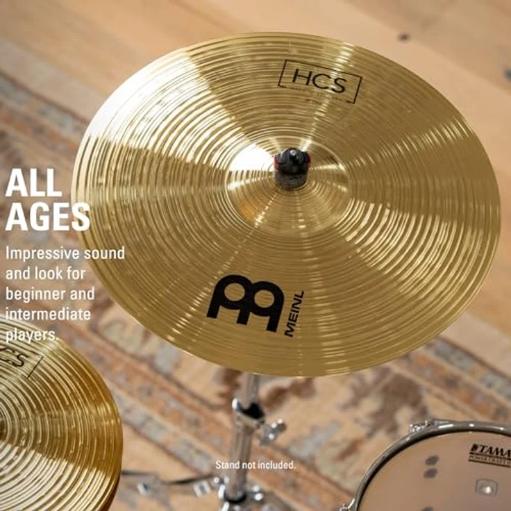 Meinl Cymbals HCS Crash — 18 Zoll Schlagzeugbecken aus Messing, traditionelles Finish, harmonischer Crash-Sound für Anfänger (HCS18C) – Bild 5