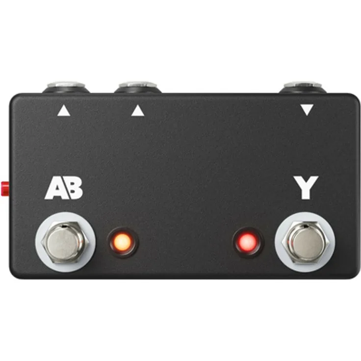 JHS Pedals Active A/B/Y Switch, aktiver Gitarren-Switcher mit brummfreier Ausgangstransformation, FET Transistoren und Metallgehäuse