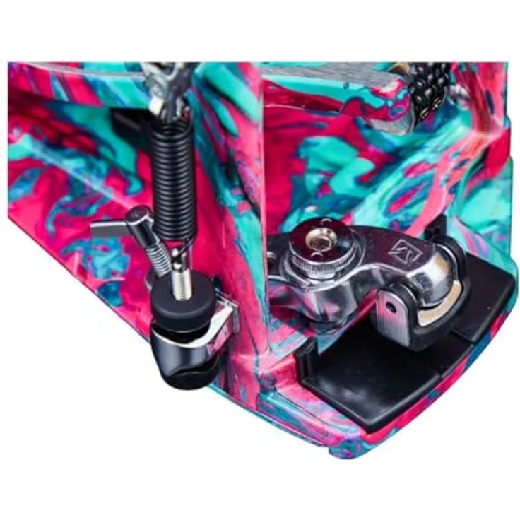 Tama HP900PWMCS Power G. Double Pedal, limitierte 50 Jahre Jubiläumsedition, Marble Coral Swirl, Power Glide System mit Doppelkette und Cobra Beater – Bild 5