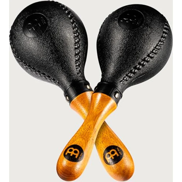 Meinl PM2BK Maracas, Percussion Instrument im Paar, Schwarz mit grober Körnung – Bild 9