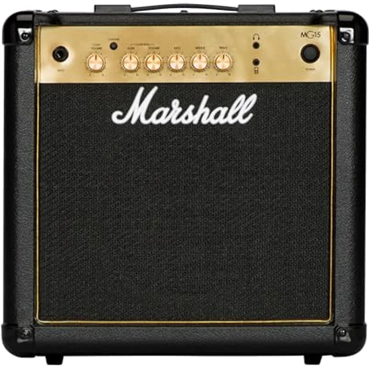 Marshall MG15G, E-Gitarren Combo mit 15 Watt RMS, 2 Kanälen (Clean & Overdrive), MP3/Line Input, 8" Speaker, geschlossenes Gehäuse – Bild 1