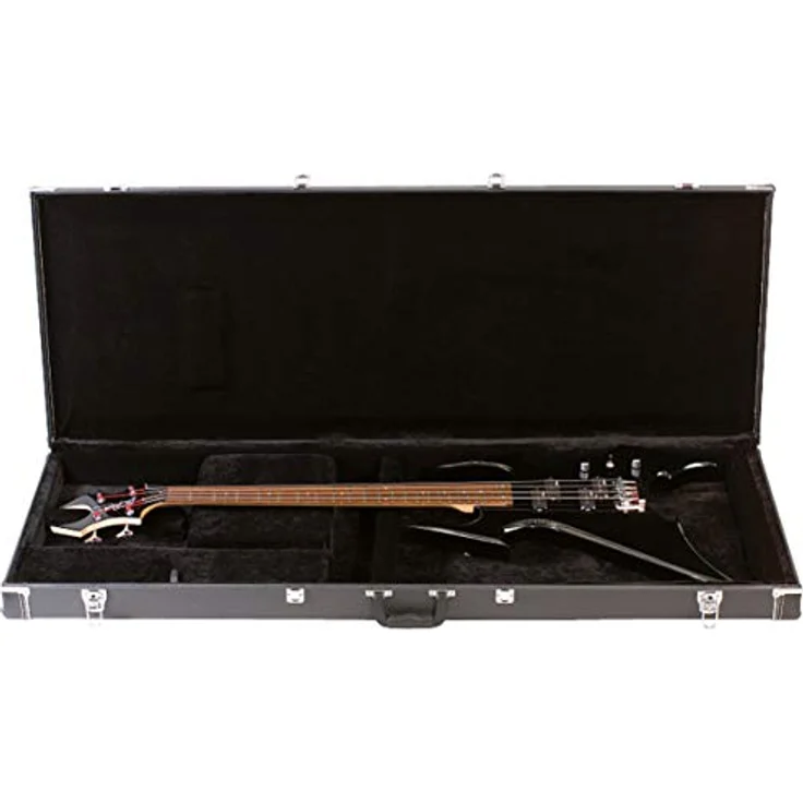 Rockcase RC 10626B Beast Bass Case, stabiles Holzcase mit 5mm Stärke, 2 Schlösser, separates Innenfach, schwarz – Bild 2