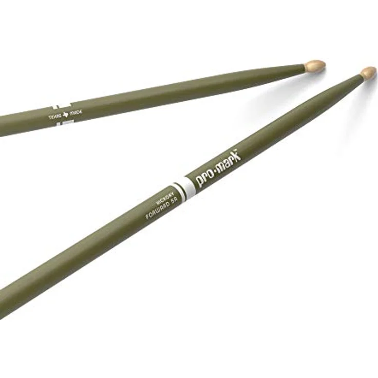 ProMark Classic 5A Drumsticks, Schlagzeug Sticks mit ovalem Holzkopf, grün, 40,6 cm – Bild 1
