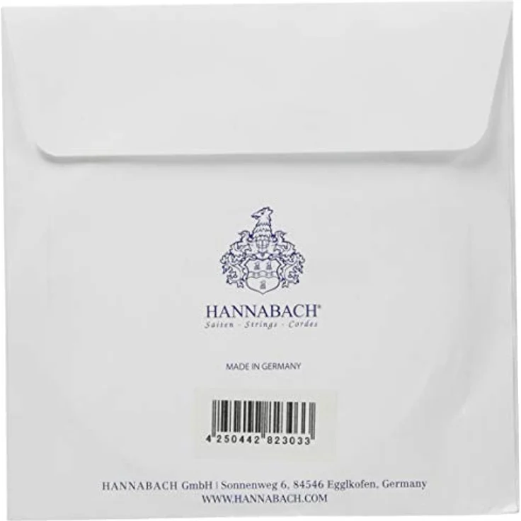 Hannabach 8413MT Single String G3, Einzelsaite für Kontrabass-Gitarre, Nylon versilbert umsponnen, Mensur 75 cm – Bild 2