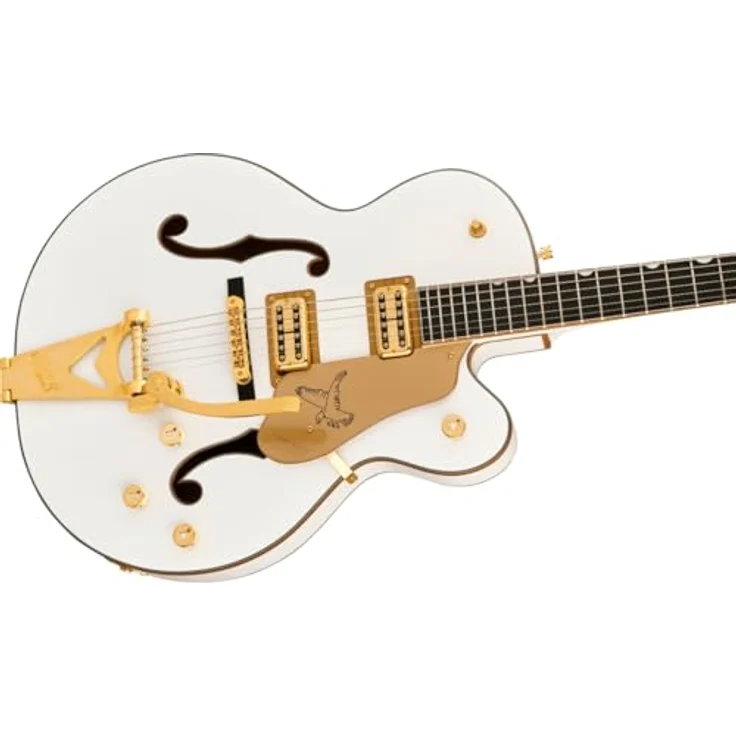 Gretsch Synchromatic Falcon BB White, Hollow Body E-Gitarre mit Ahorn Korpus, Ebenholz Griffbrett und Bigsby Tremolo – Bild 5