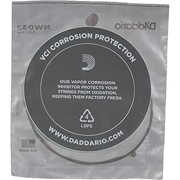 D'Addario NW032, Nickel-Einzelsaite für Gitarren 0,081 cm (0,032 Zoll), hochwertige Verarbeitung und ausgewählte Materialien – Bild 4
