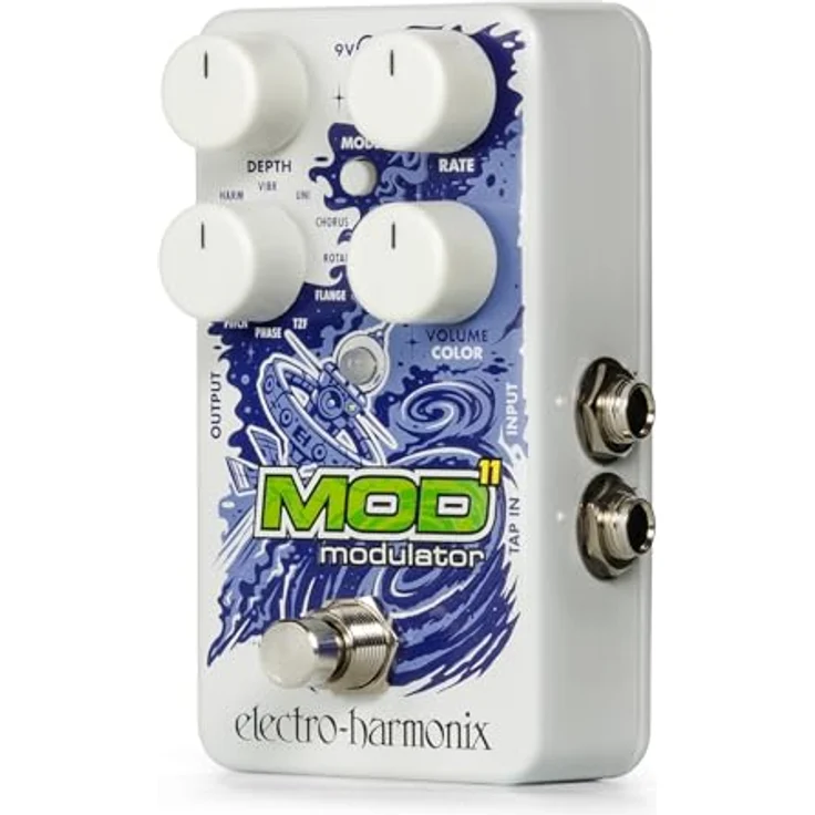 Electro Harmonix Mod 11 Modulator, Effektpedal mit 11 Modulationseffekten und Tap Tempo, kompakt – Bild 3