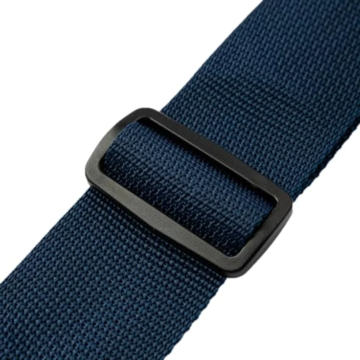 Levys Poly Strap 2", Gitarrengurt aus Polypropylen in Blau Navy, verstellbar von 89 cm bis 157 cm mit Leder-Endstück – Bild 7