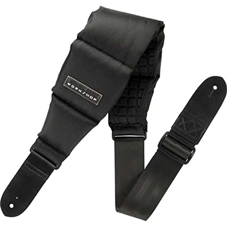 Ibanez BWS900 Bass Workshop Strap, gepolsterter Gitarrengurt aus hochwertigem Nylongewebe, verstellbar von 1020 mm bis 1250 mm, schwarz – Bild 6