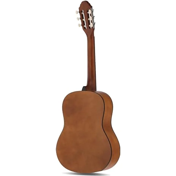Juan Miguel Navarrez Konzertgitarre, klassische 3/4 Gitarre honey, mit Lindenholz-Korpus und inkl. Tragetasche – Bild 3