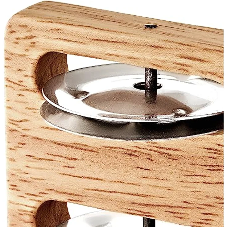 Meinl Professional Heel Tambourine, Gehäuse aus siamesischer Eiche, vier Stahlschellen, verstellbarer Abstand, klassischer heller Sound – Bild 3