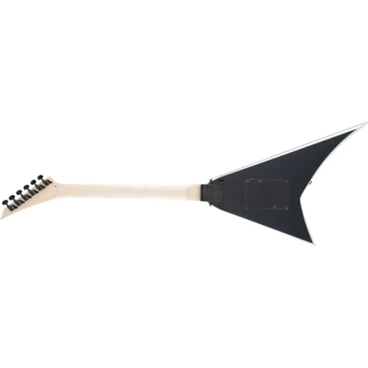 Jackson JS32 Rhoads AH BK, E-Gitarre mit Pappel-Korpus, Ahorn-Hals, Floyd Rose Tremolo, Schwarz mit weißen Bevels – Bild 3