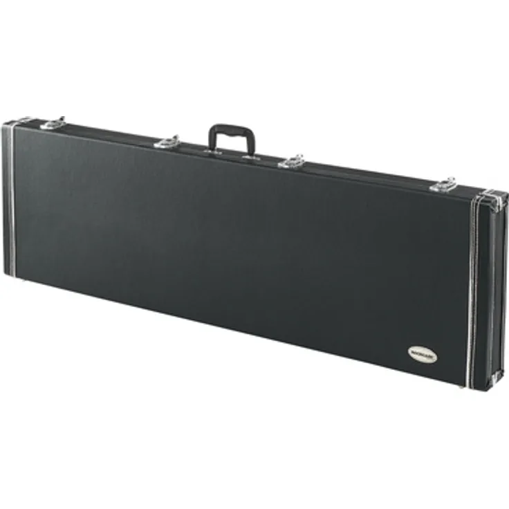 Rockcase RC 10622B Warlock Bass Case, stabiles Holzcase für Warlock und Thunderbird Bass, schwarz, mit 20mm Polsterung und 2 Schlössern