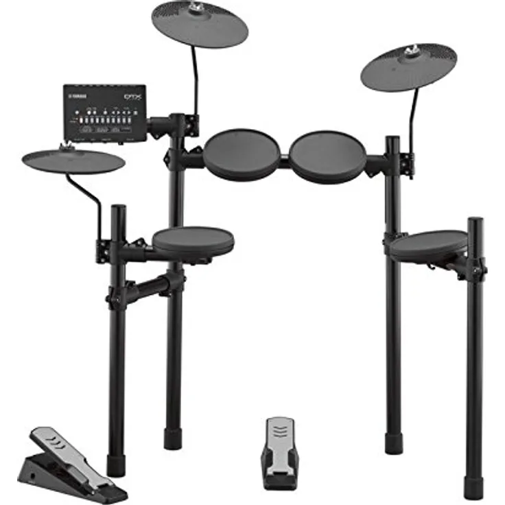 Yamaha DTX402K E-Drum Set mit DTX402 Drum Modul, 287 Sounds, 10 User Kits, USB MIDI Anschluss, 4x 7,5" Pads, 1x KU100 Kick Pedal, 3x 10" Beckenpads