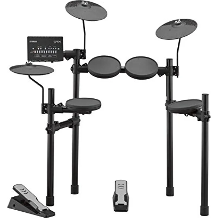 Yamaha DTX402K E-Drum Set mit DTX402 Drum Modul, 287 Sounds, 10 User Kits, USB MIDI Anschluss, 4x 7,5" Pads, 1x KU100 Kick Pedal, 3x 10" Beckenpads – Bild 1
