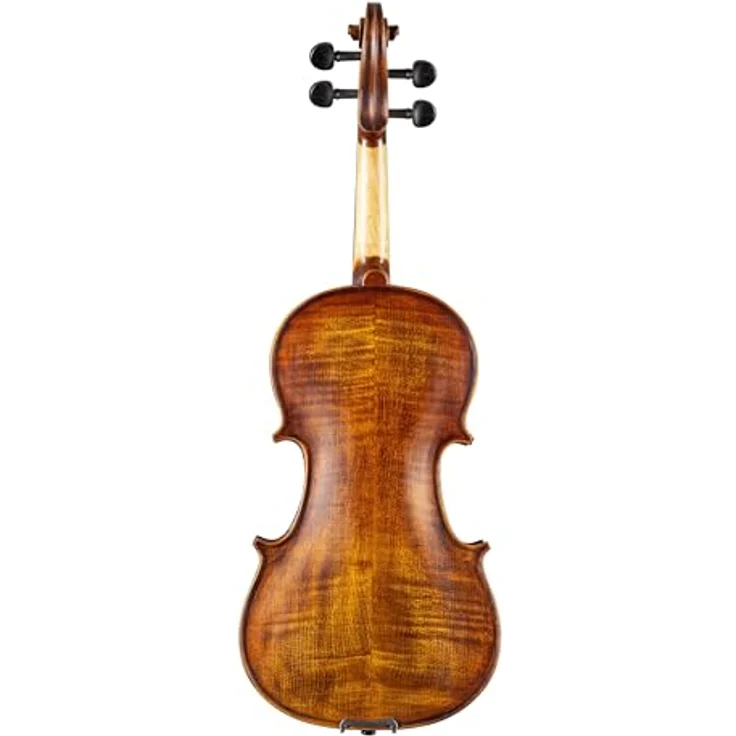Stentor SR1864 Verona Violine 4/4, handgearbeitet mit massiver Fichtendecke, geflammten Ahornzargen und -boden, Ebenholzgriffbrett, inkl. Holzbogen und "De Luxe" Koffer – Bild 3