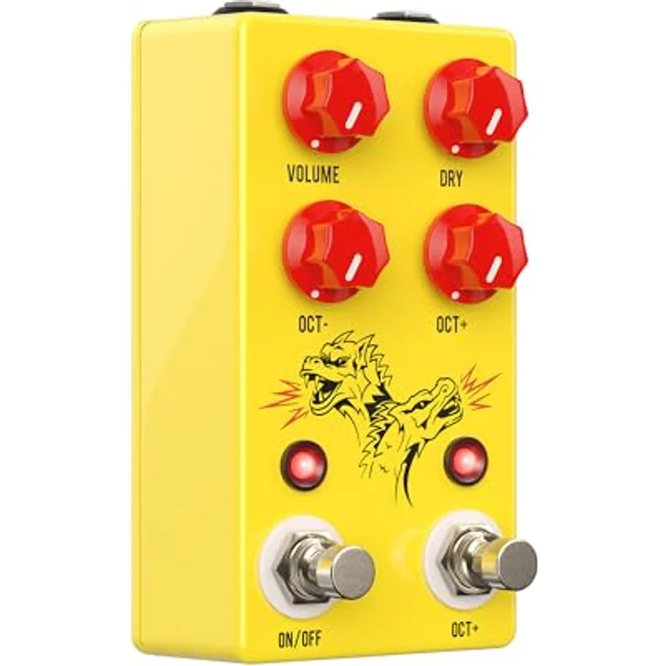 JHS Pedals Double Dragon Lo-Fi Octave, Lo-Fi Oktavpedal mit Sub- und Hochoktave, Metallgehäuse, made in USA – Bild 2