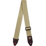 Ernie Ball E-Guitar Strap 4100 Vintage Tweed, Gitarrengurt mit Lederenden, stufenlos verstellbar von 104 cm bis 183 cm, Farbe Vintage Tweed