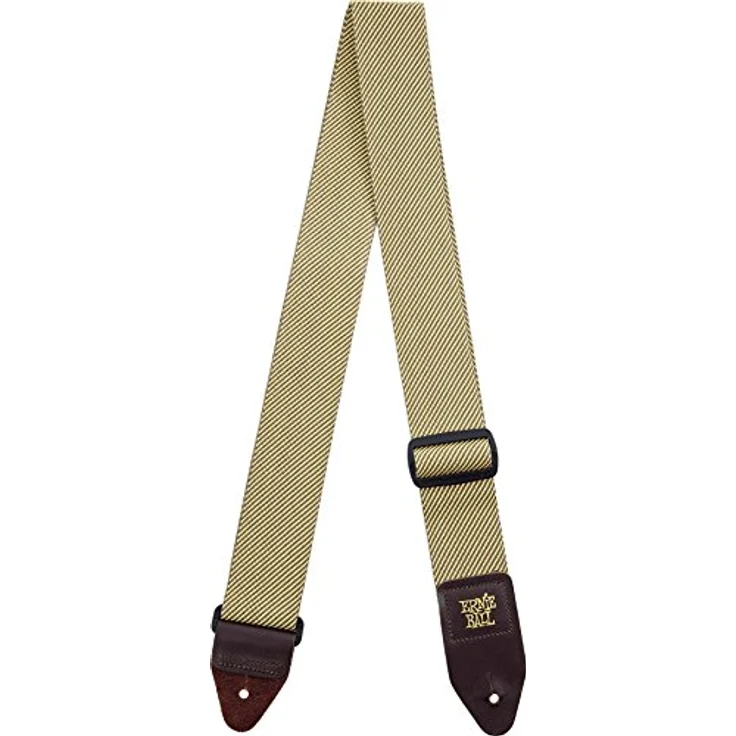 Ernie Ball E-Guitar Strap 4100 Vintage Tweed, Gitarrengurt mit Lederenden, stufenlos verstellbar von 104 cm bis 183 cm, Farbe Vintage Tweed – Bild 1