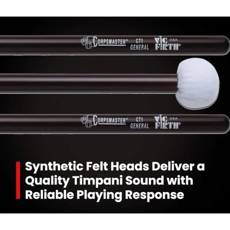 Vic Firth Corpsmaster® Timpani, Drumsticks mit synthetischem Filzkopf und Ahornschäften – Bild 4