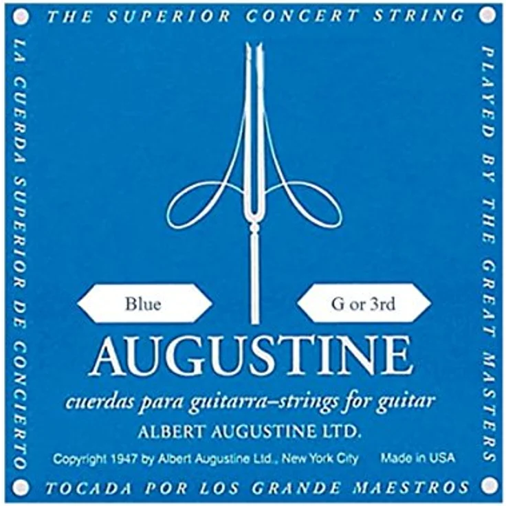 Augustine Blue Label G3 Saiten für Klassik Gitarre, Standard-Diskantsaite in Regular Tension – Bild 1
