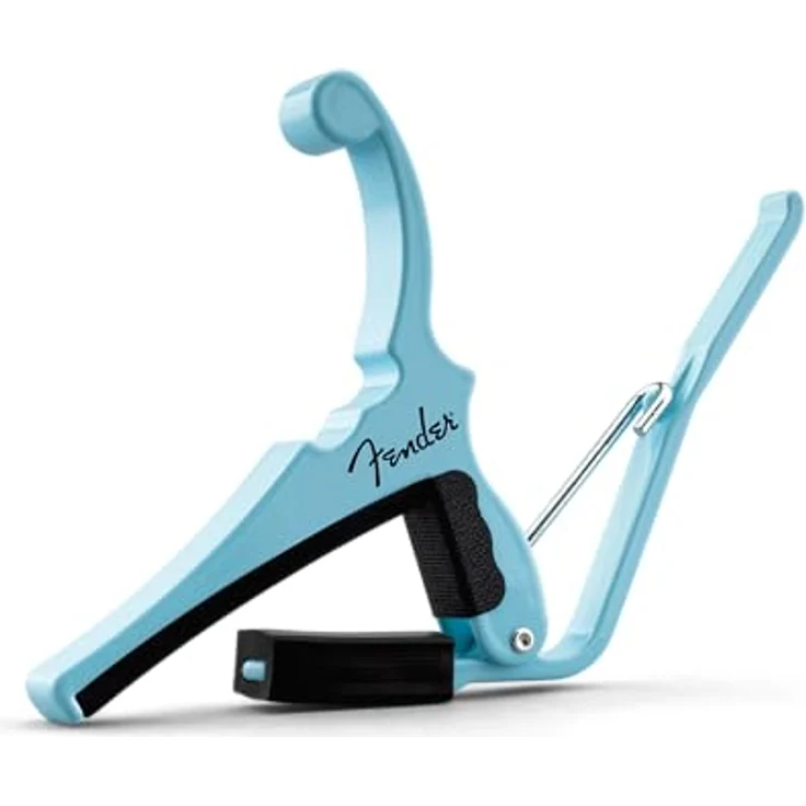 Kyser Fender Classic Capo KGE DBL, Quick Change Kapodaster für E-Gitarre, Daphne Blue, aus Aluminium mit 9,5" Griffbrettradius – Bild 2