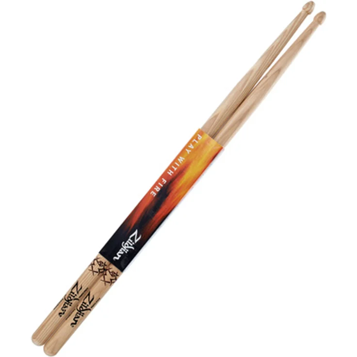 Zildjian Dave Grohl Signature Sticks, Hickory Drumsticks mit zweifarbigem Tattoo Artwork, 42,5 cm lang, Durchmesser 1,52 cm