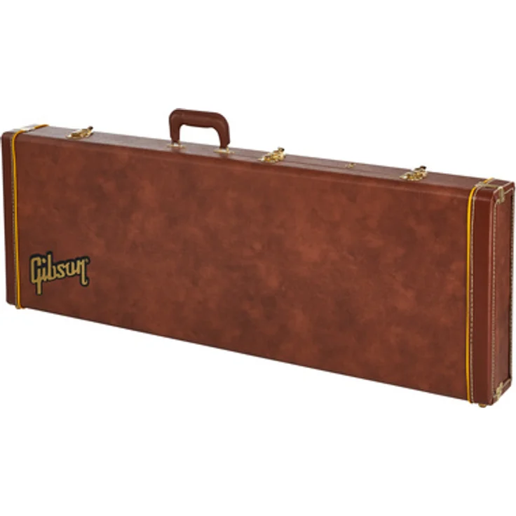 Gibson Firebird Case, Original Gitarrenkoffer für Firebird Modelle, braun mit rotem Innenfutter und Zubehörfach