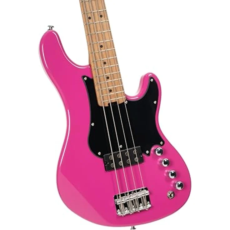 Cort GB Short Scale FDP, E-Bass mit Pappel-Korpus, geröstetem Ahorn-Hals, 22 Jumbo Bünden, aktivem Markbass Preamp, Fandango Purple – Bild 13