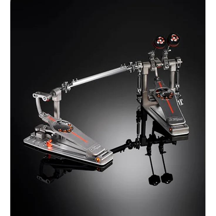 Pearl P-3002D Demon Double Pedal, Doppel-Bassdrum-Fußmaschine mit direktem Antrieb, Ninja Kugellager und einstellbarem Duo Deck Longboard, inkl. Koffer – Bild 2