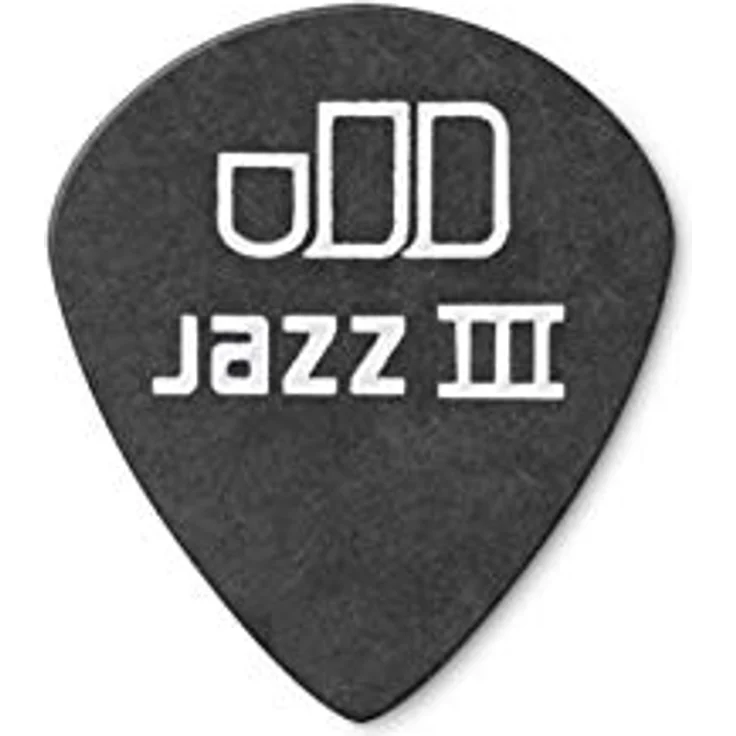 Dunlop Tortex Black Silver Jazz 50, Plektren Set mit 12 Stück, Stärke 0,50 – Bild 3