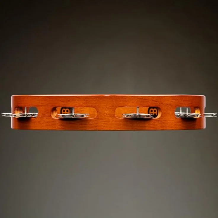 Meinl TA1AB Wood Tambourine, 1-reihig mit 8 Paar Stahlschellen, Holzrahmen, African brown – Bild 7