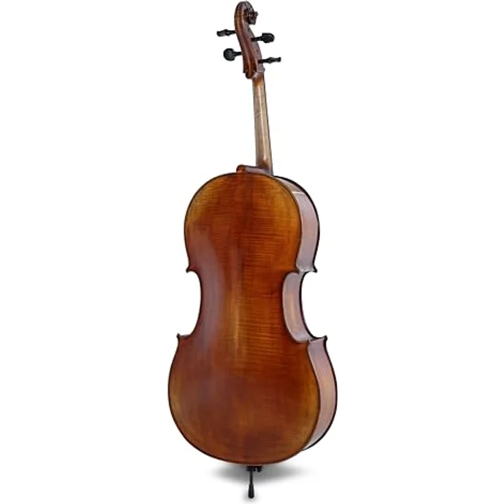 Gewa Maestro 2 Cello Set 3/4 CB, hochwertiges Celloset aus europäischem Tonholz mit antiker gold-rotbrauner Farbgebung, inkl. Carbonbogen und Cellotasche – Bild 3