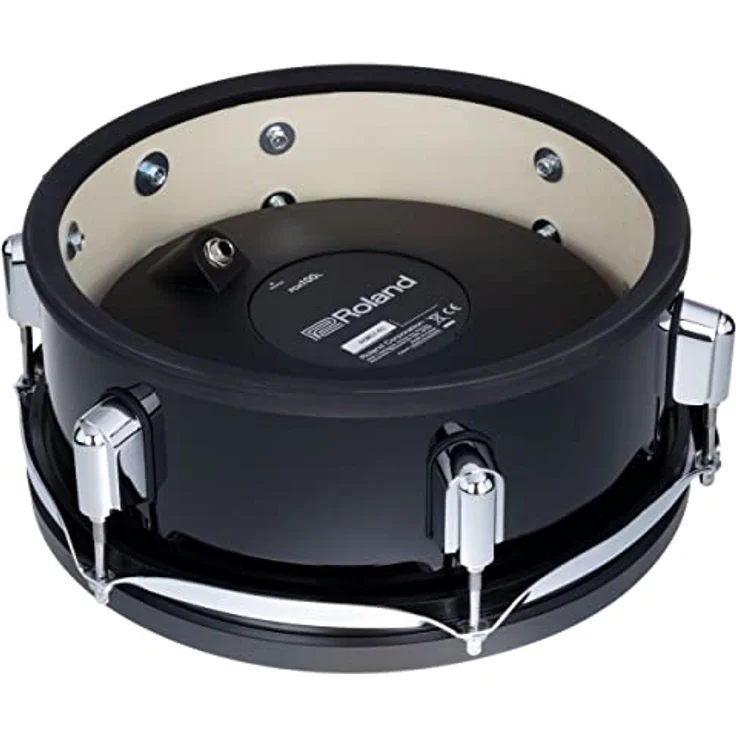 Roland 10"x04" PDA100L-BK Tom Pad, Zwei Zonen, Holzkessel, Mesh Heads, Finish: Schwarz, inklusive Klemme für 10,5mm Tomhalter – Bild 4