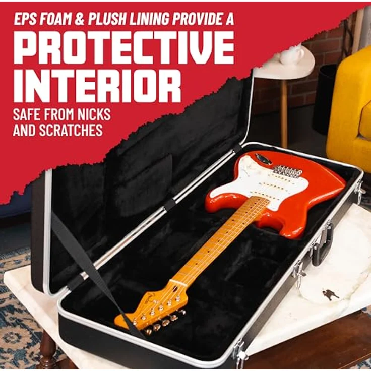 Gator GC-Electric-A, Gitarrenkoffer für ST/T-Style, ABS, mit Alu-Schließprofil und Zubehörfach, Innenmaße 47,63 cm Korpuslänge, 4,08 kg – Bild 2