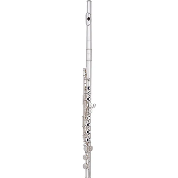 Pearl Flutes Quantz B505E-HC Flöte, Neusilber mit Brezza Kopfstück, C-Fuß, geschlossene Klappen, E-Mechanik, inkl. Koffer und Zubehör