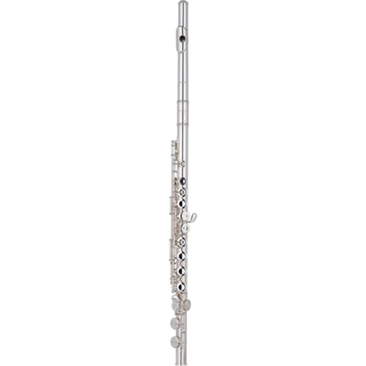 Pearl Flutes Quantz B505E-HC Flöte, Neusilber mit Brezza Kopfstück, C-Fuß, geschlossene Klappen, E-Mechanik, inkl. Koffer und Zubehör