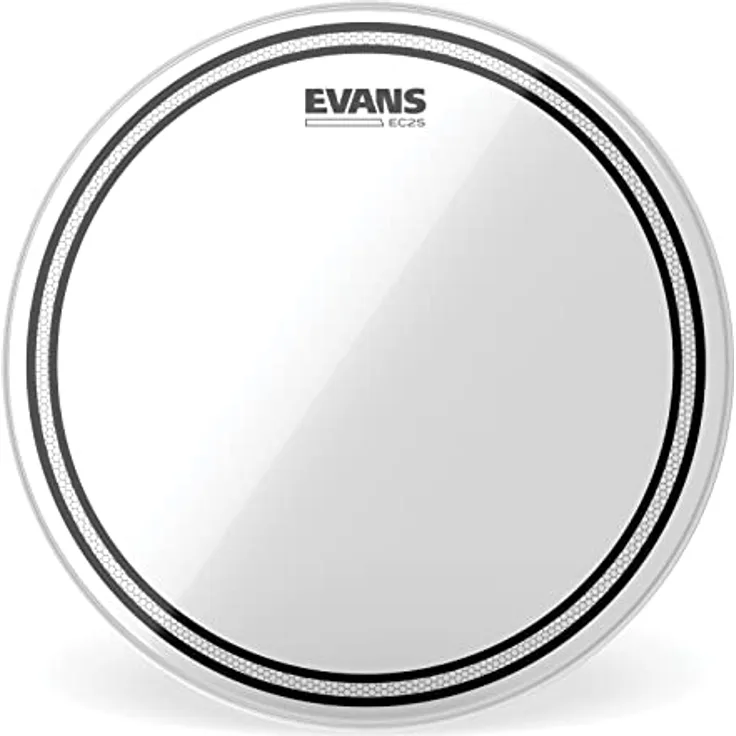 Evans 14" EC2S/SST Clear, Transparent Schlagzeugfell mit Sound Shaping Technologie und individueller Dämpfung
