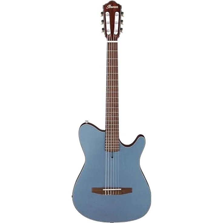 Ibanez FRH10N-IBF, Konzertgitarre mit Tonabnehmer, massive Sitka-Fichte Decke, Indigo Blue Metallic Flat – Bild 1