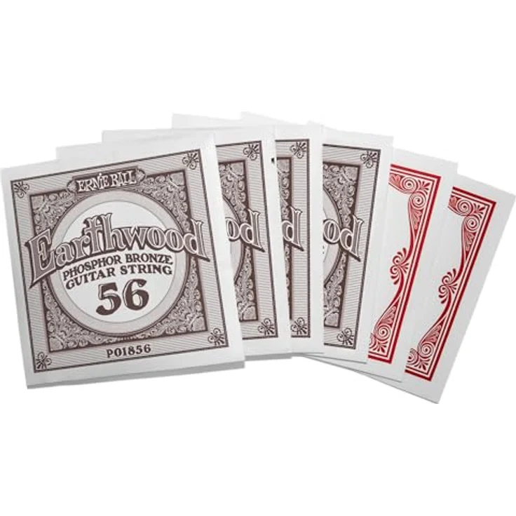 Ernie Ball Earthwood Medium Phosphor Bronze Akustik-Gitarrensaiten, 3er-Pack, Stärke 13-56, warmer Klang mit hervorragender Projektion – Bild 3