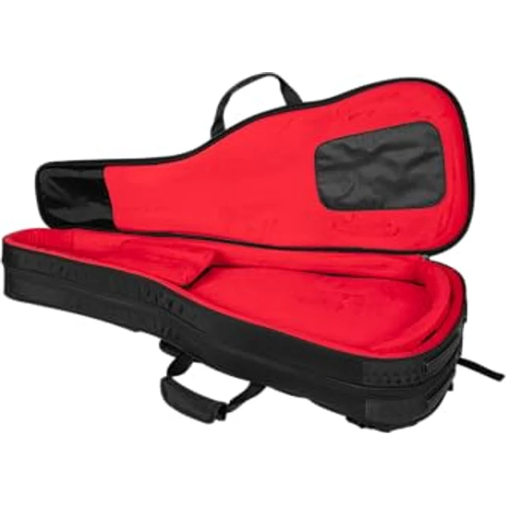 Gator Icon 2 E-Gitarren Gigbag, schwarz, für 2 Gitarren mit versteckten Rucksackgurten und abnehmbarer Nackenstütze – Bild 14